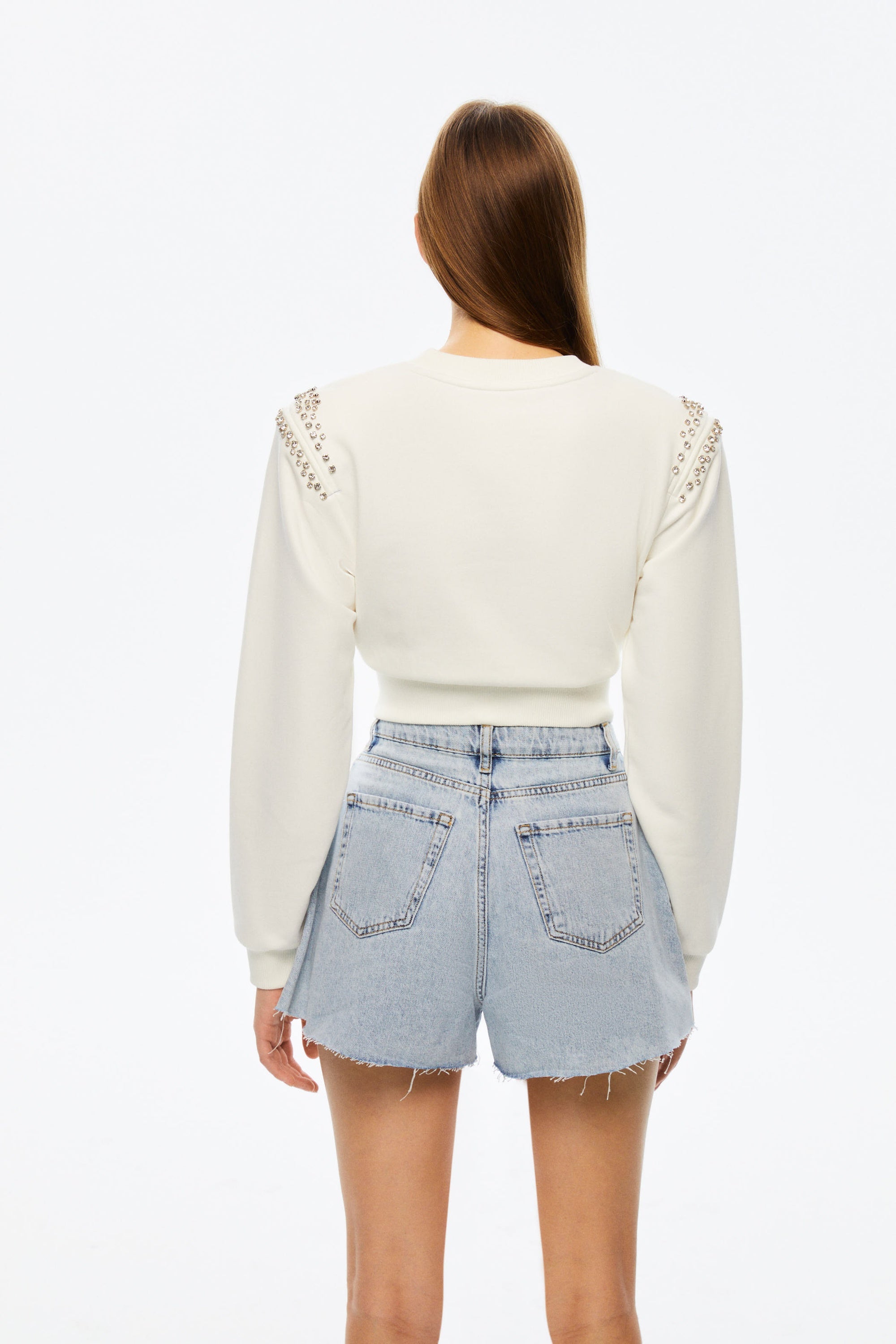 Embellished Jean Shorts