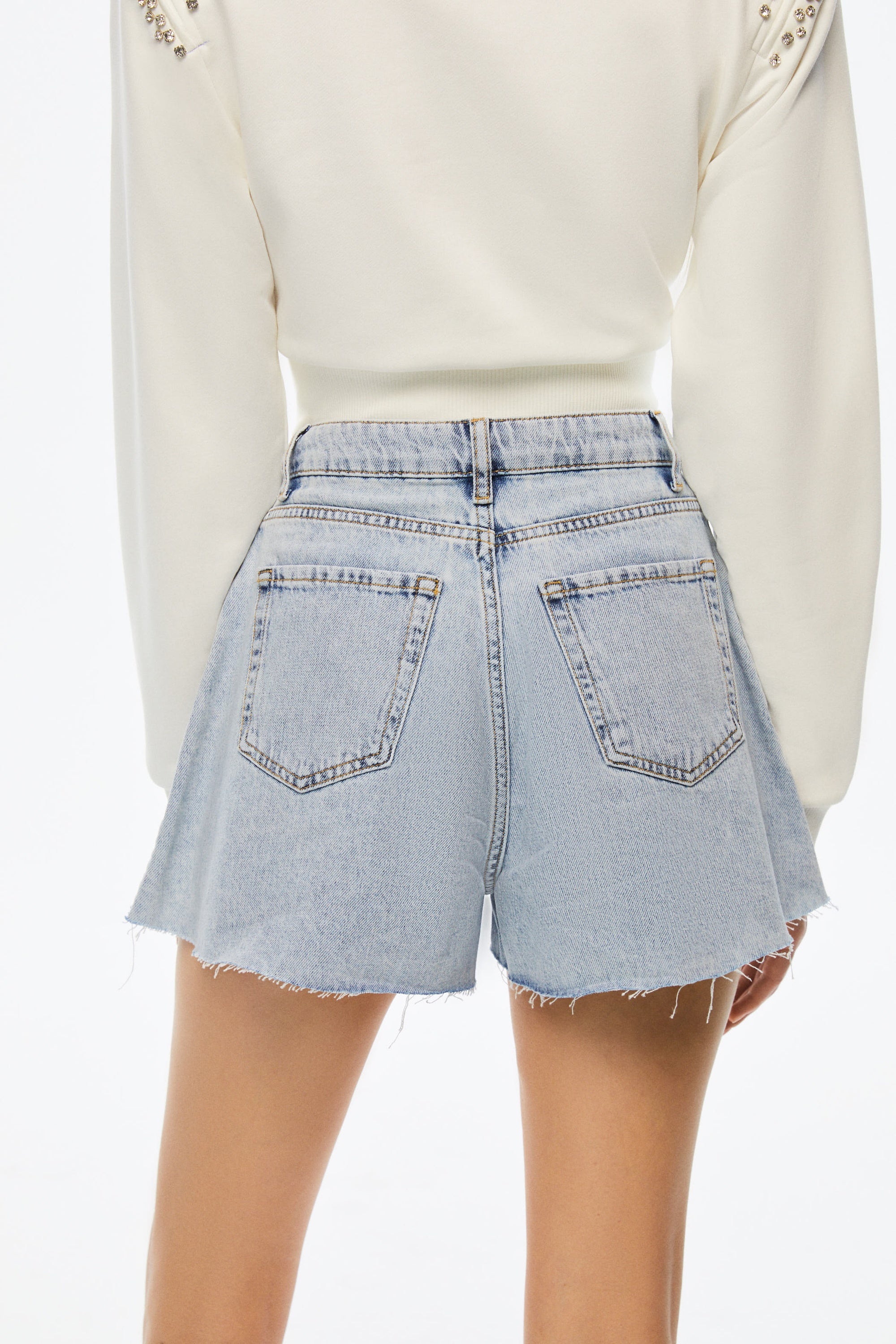 Embellished Jean Shorts