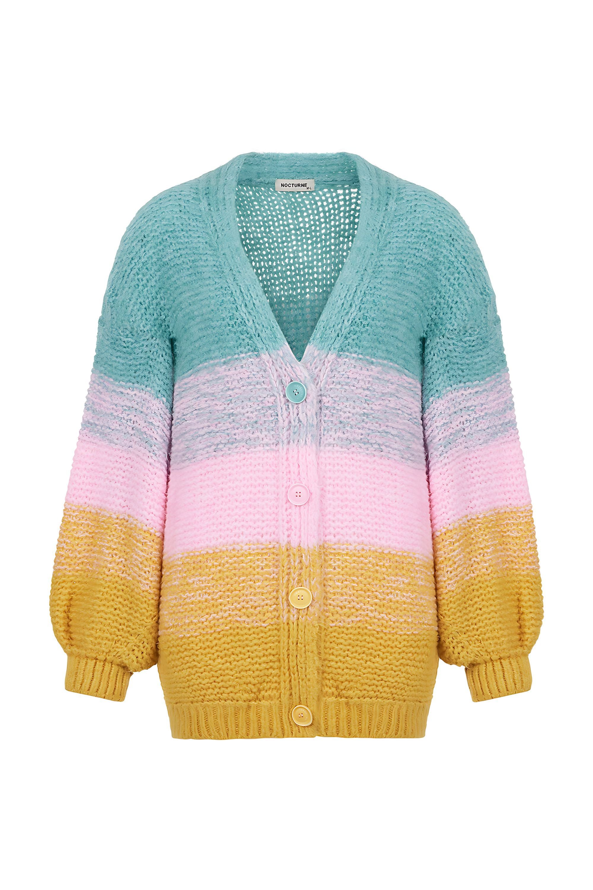 Gradient Knitted Cardigan