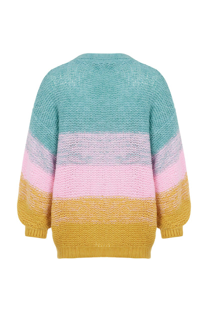 Gradient Knitted Cardigan