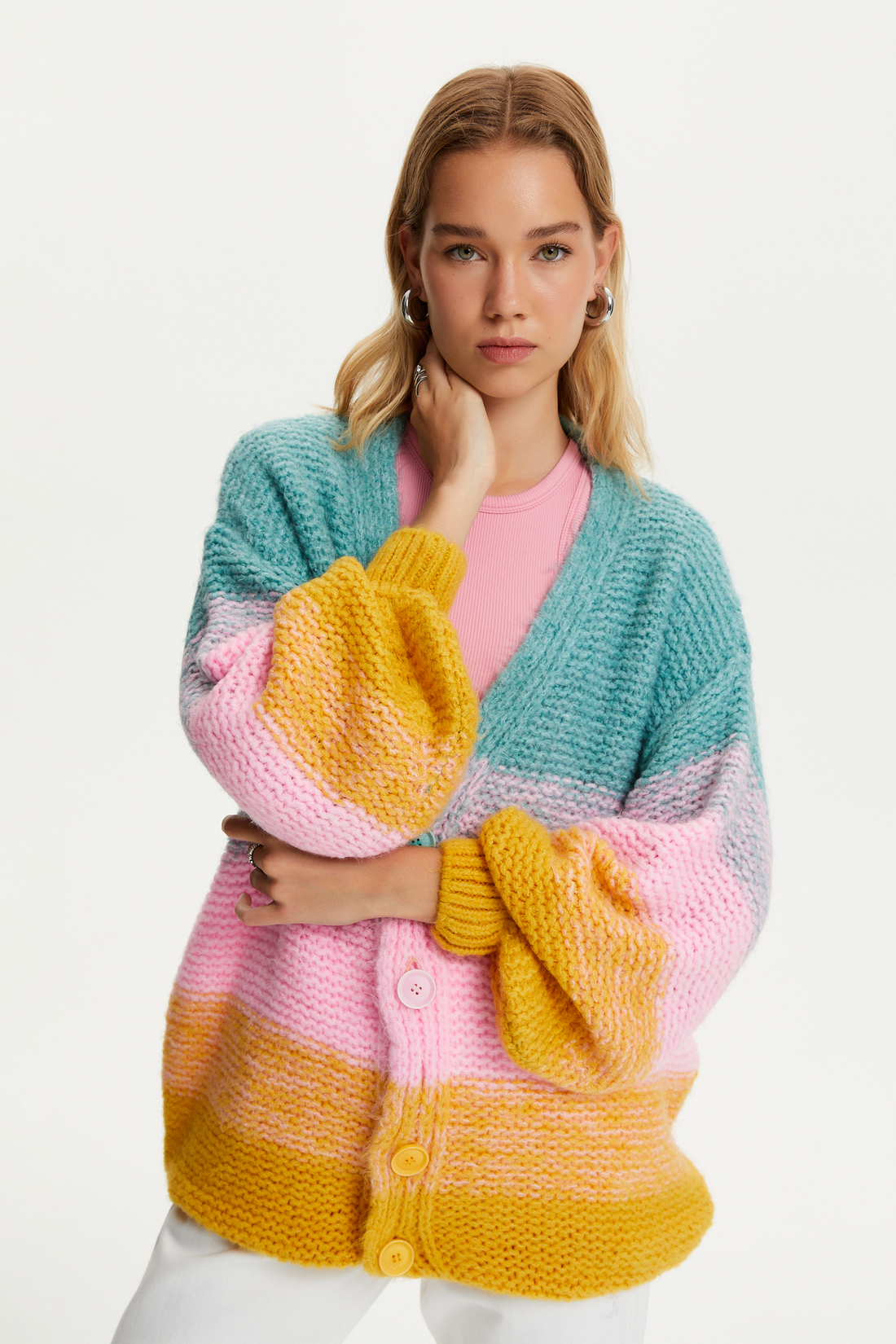 Gradient Knitted Cardigan