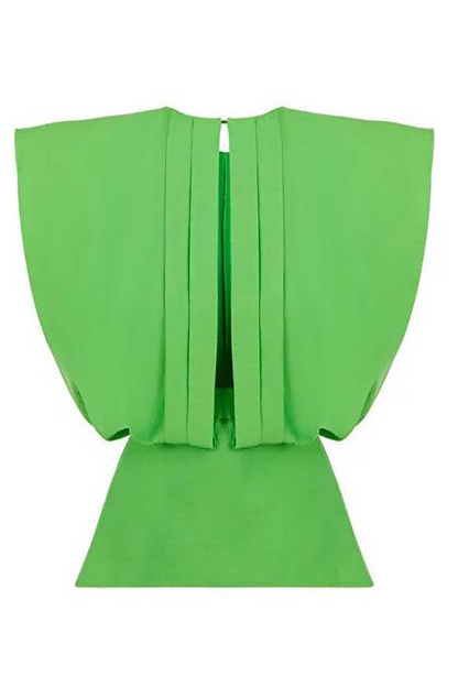 Pleated Green Top