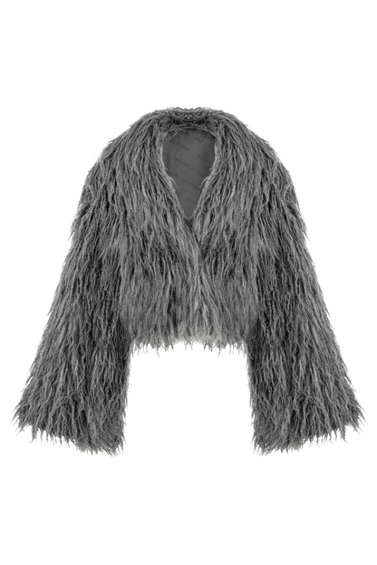 Faux Fringed Fur