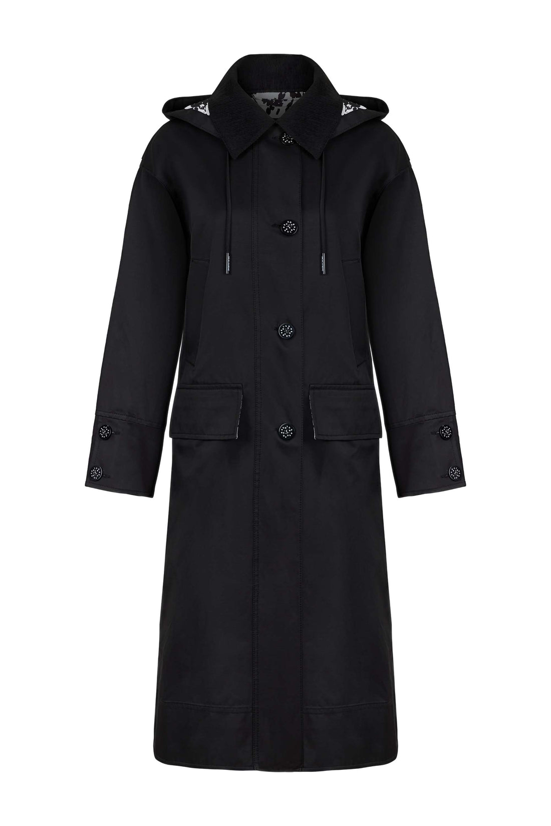 Oversize Hooded Trench Coat (Final Sale)