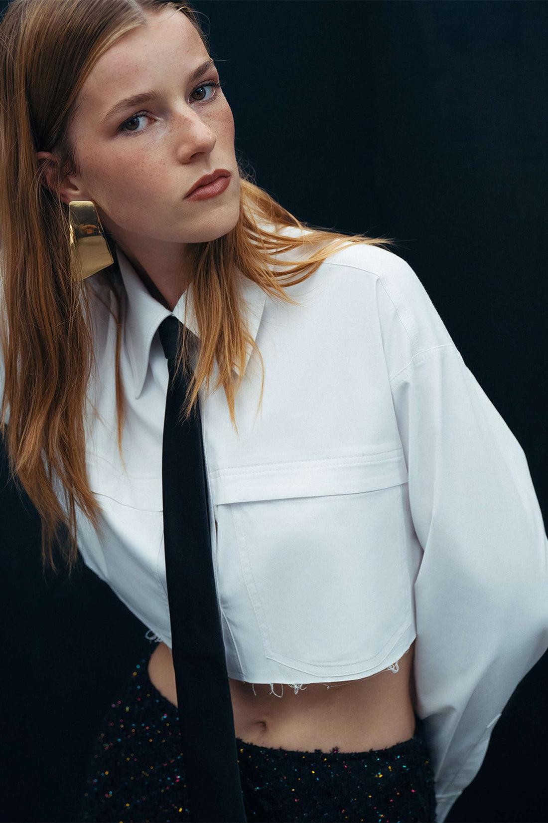 Poplin Crop Shirt