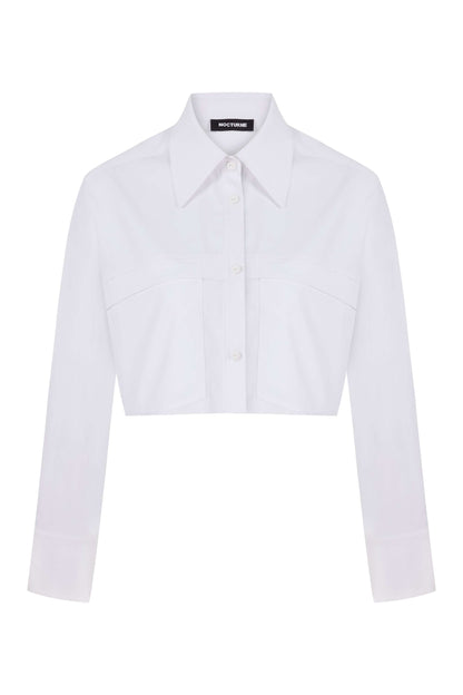 Poplin Crop Shirt