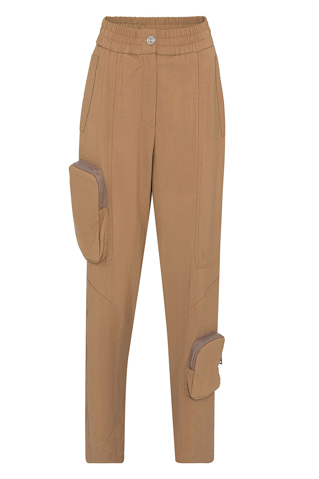 High Waist Boyfriend Pants With Cargo Pockets (Final Sale)