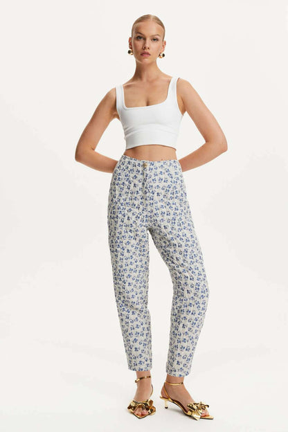 Floral Quilted Pants