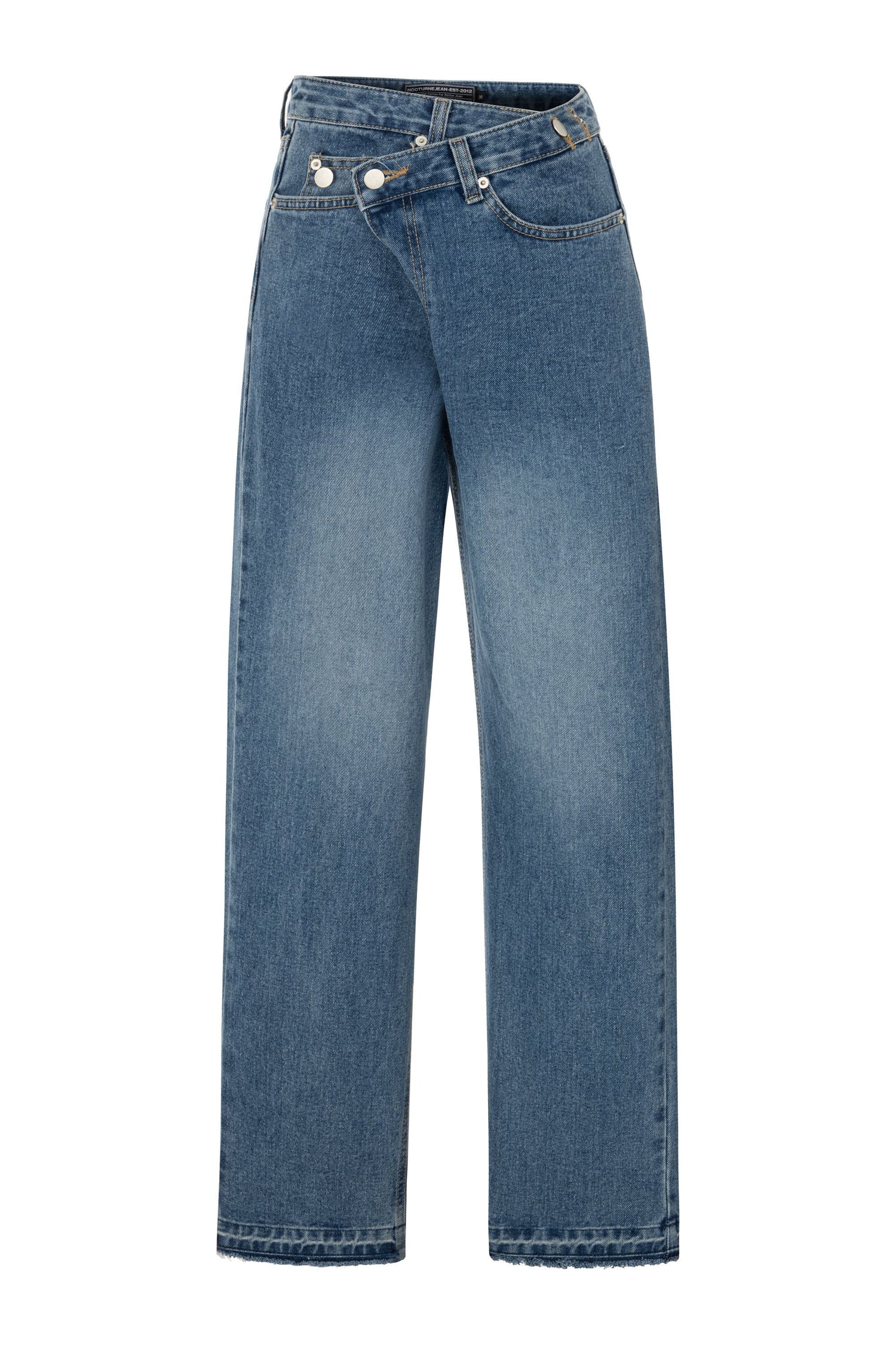 Jeans with Asymmetric Closure