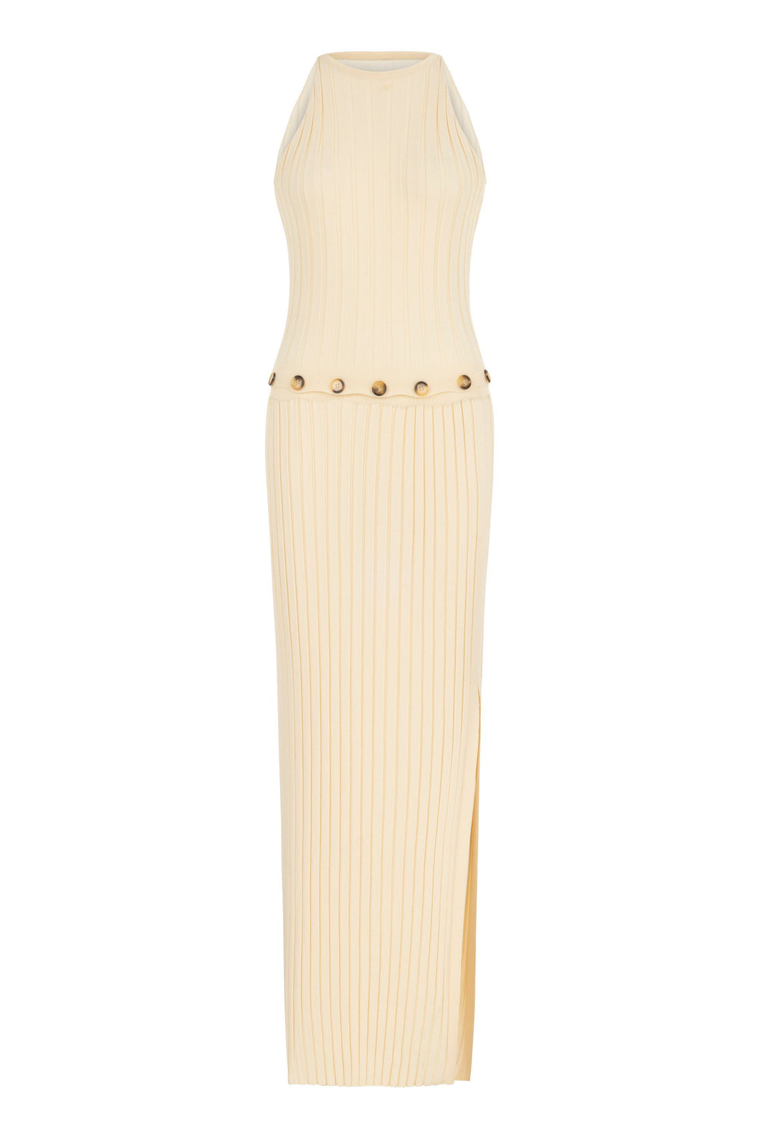 Ribbed Dress with Slits (Final Sale)