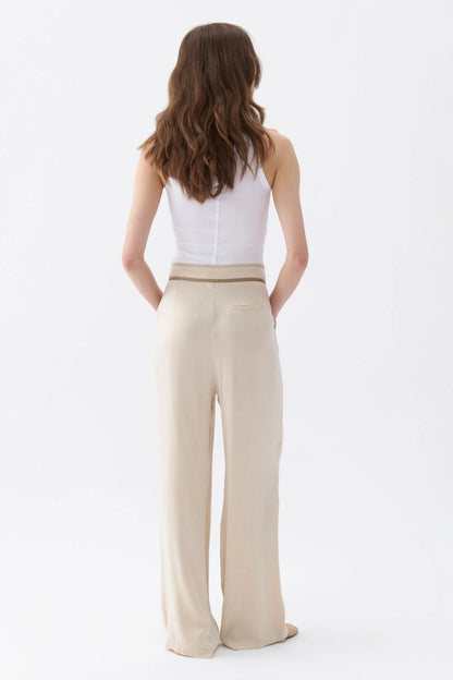 Pleated Palazzo Pants