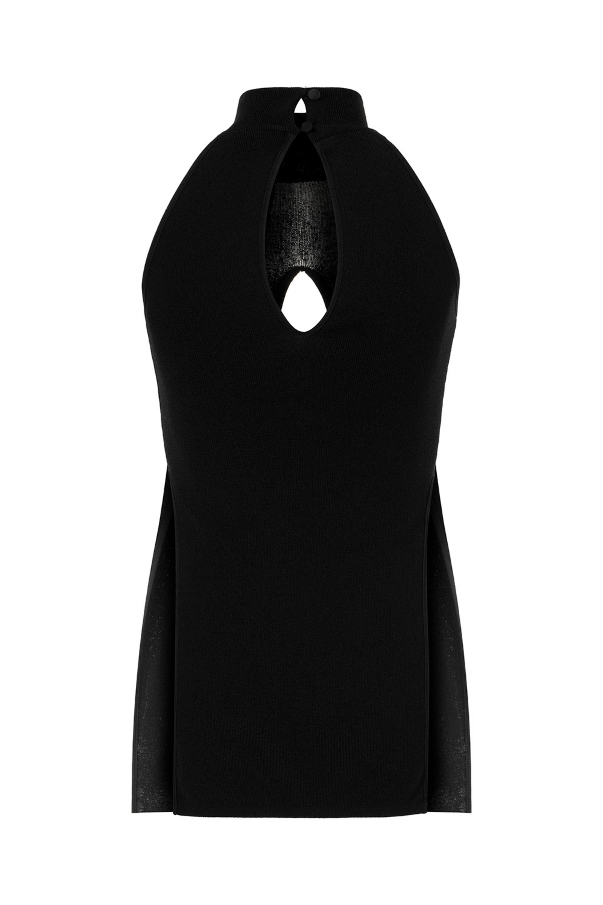 Turtleneck Cut-Out Detailed Top