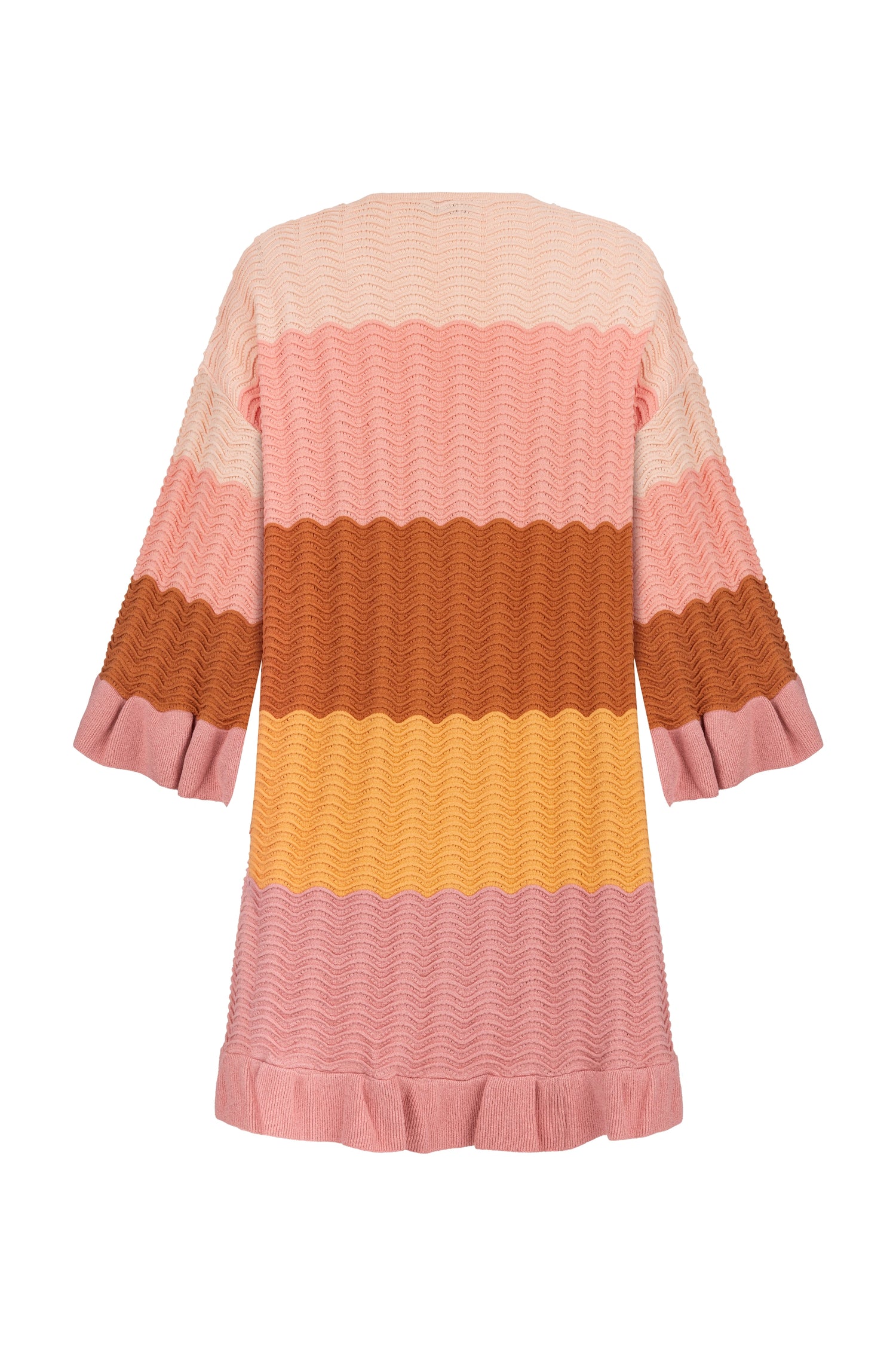 Printed Flounce Knit Cardigan (Final Sale)