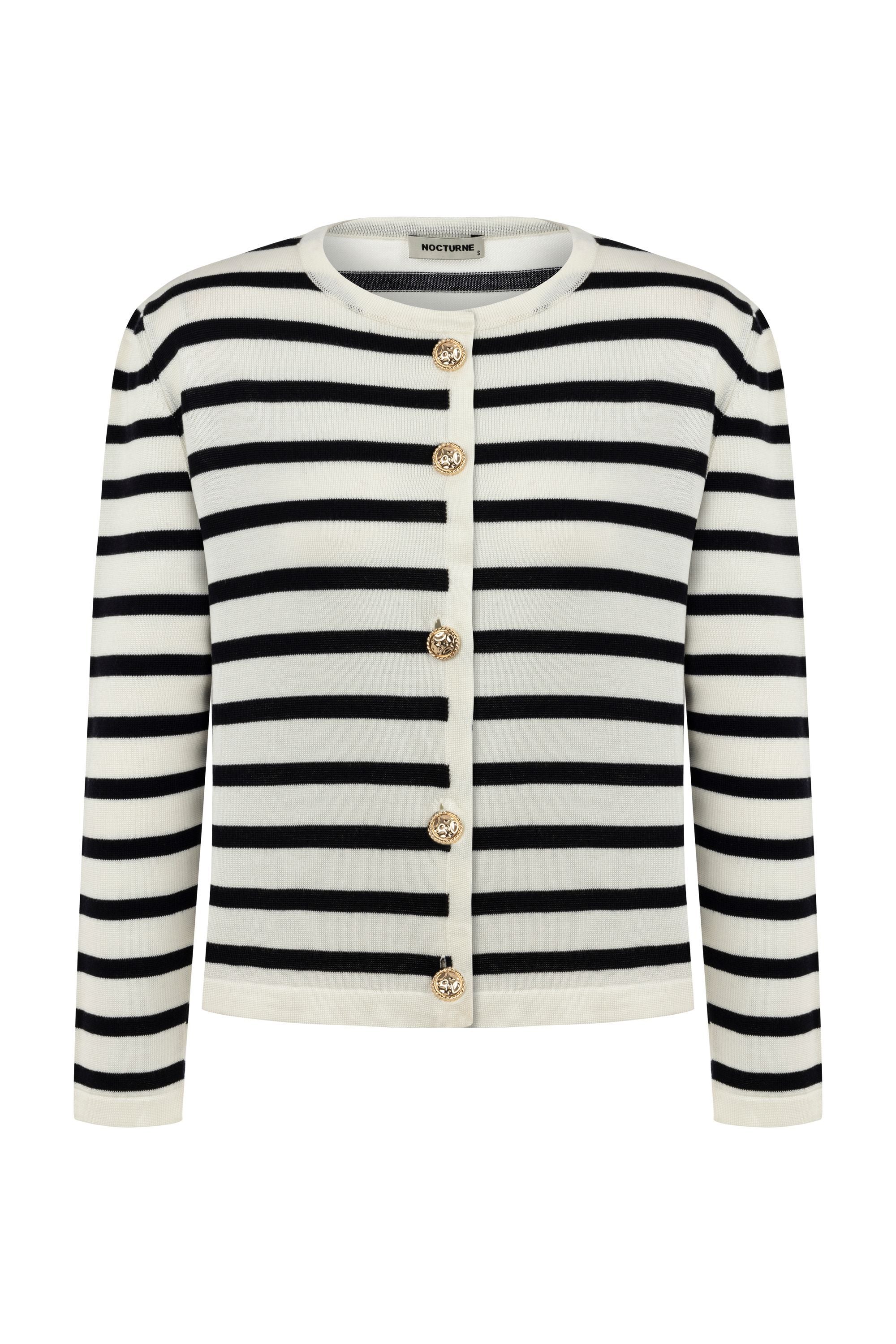 Striped Knitwear Cardigan