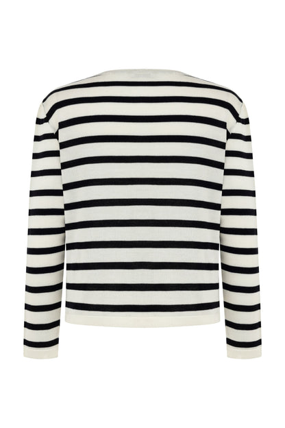 Striped Knitwear Cardigan