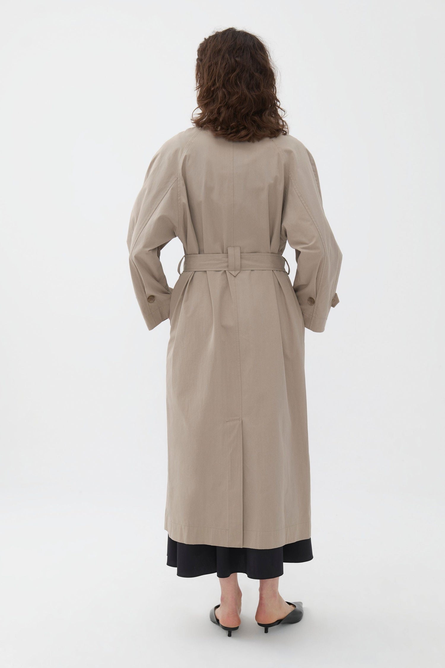 Double-Breasted Oversized Trench Coat