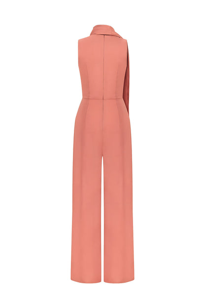 Shawl Collar Detailed Jumpsuit (Final Sale)