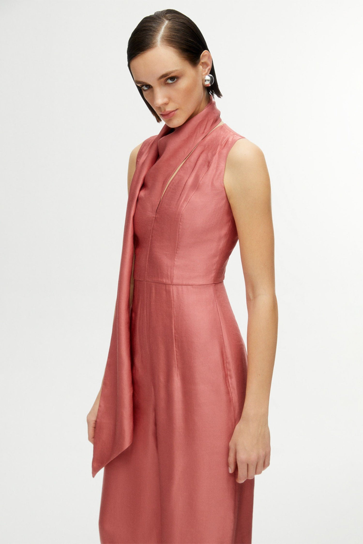 Shawl Collar Detailed Jumpsuit (Final Sale)