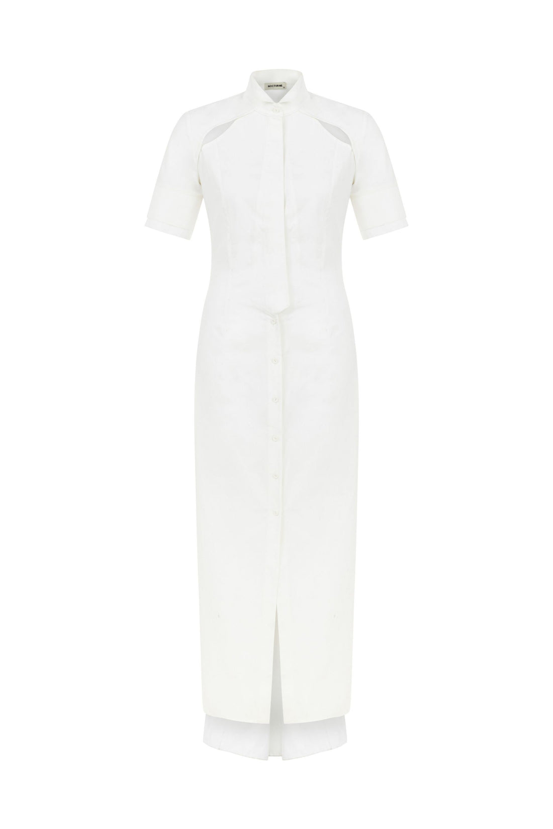 Cut-Out Dress with Tail