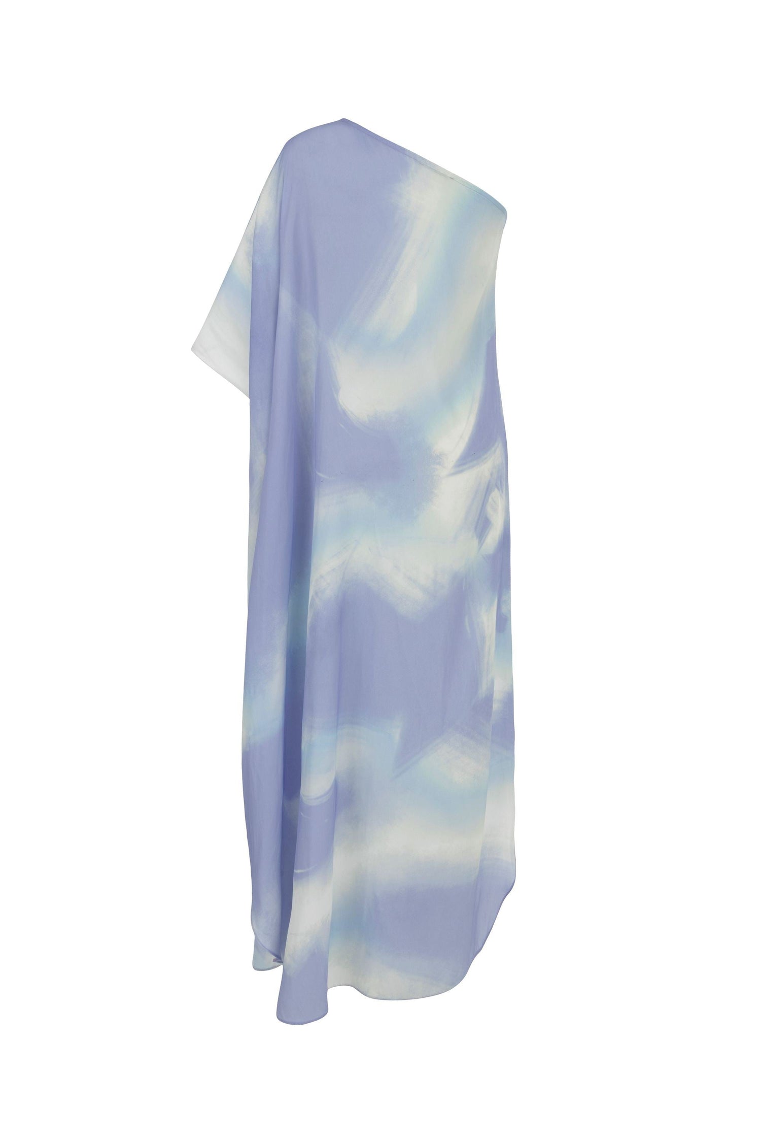 One-Shoulder Cape Midi-Dress (Final Sale)