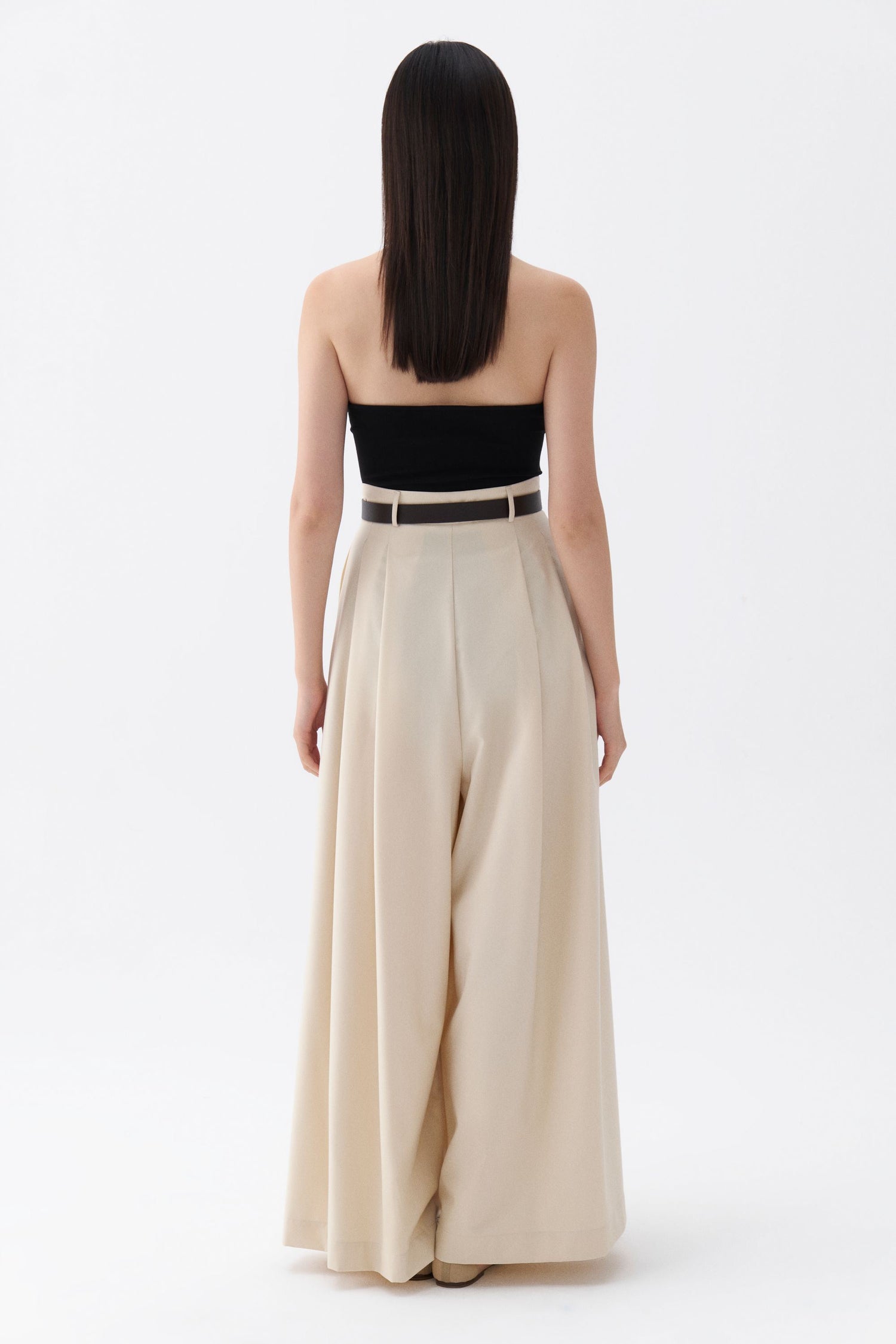 Belted Palazzo Trousers