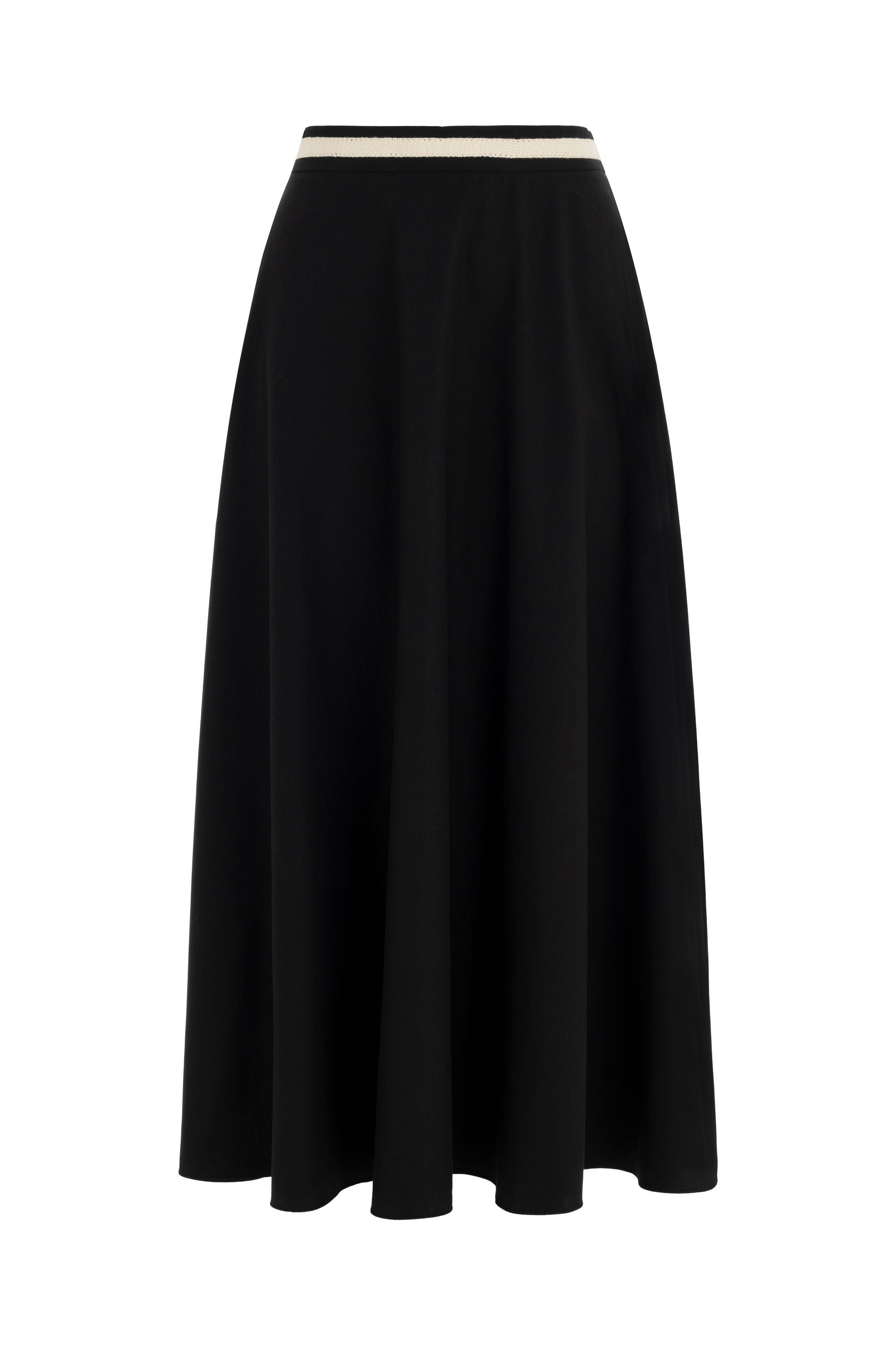 Pleated Midi Skirt