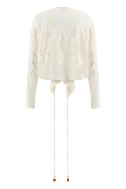 Scallop Embroidered Top