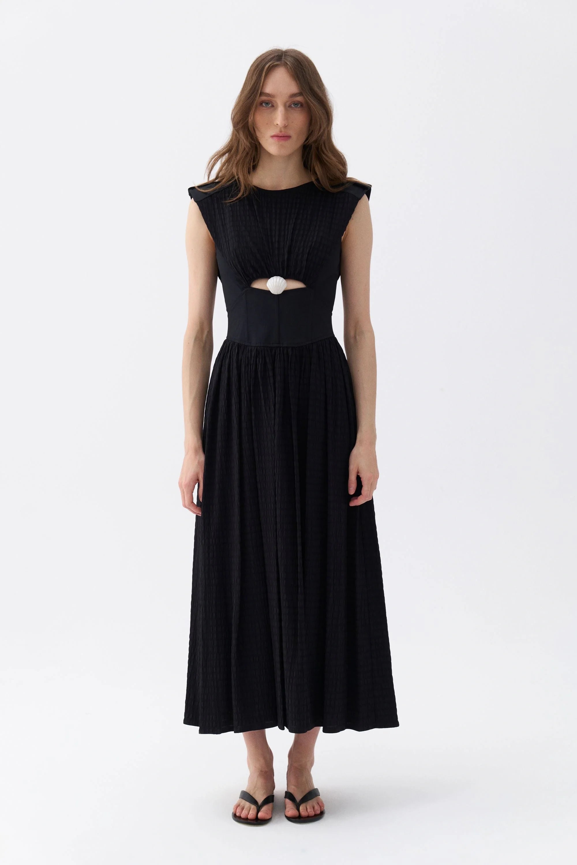 Seashell Acssesorized Cut-Out Dress (Final Sale)