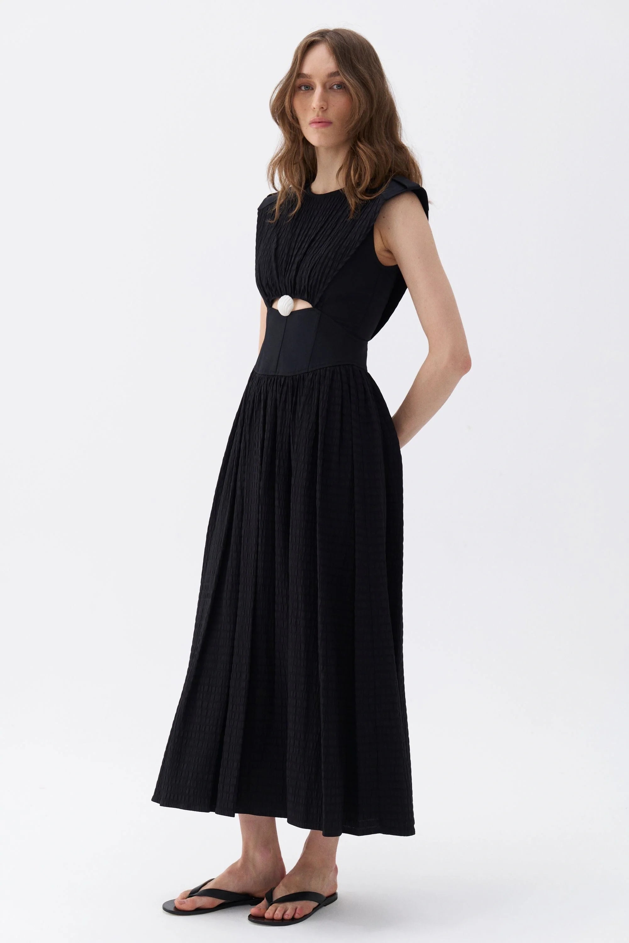 Seashell Acssesorized Cut-Out Dress (Final Sale)