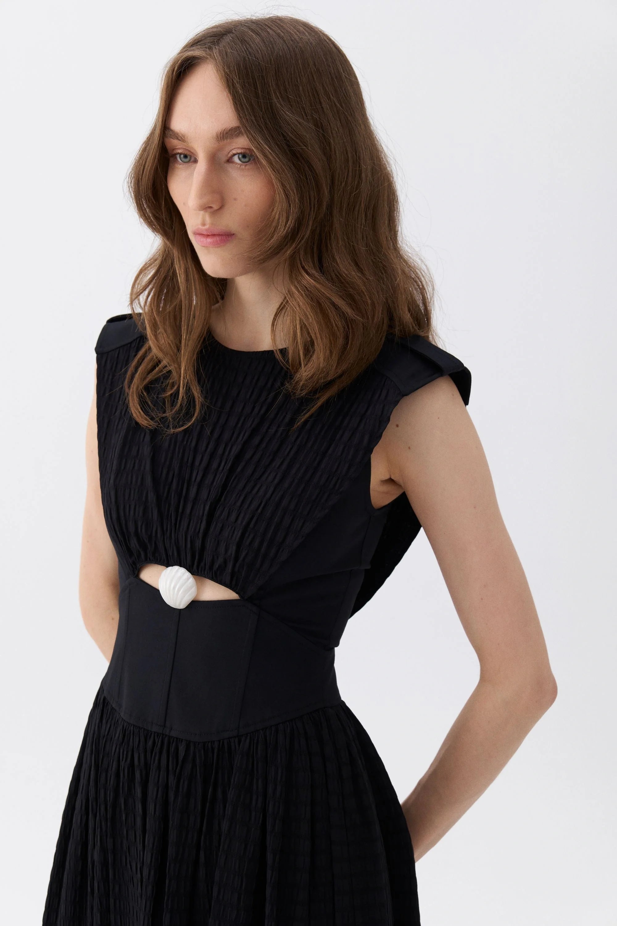 Seashell Acssesorized Cut-Out Dress (Final Sale)