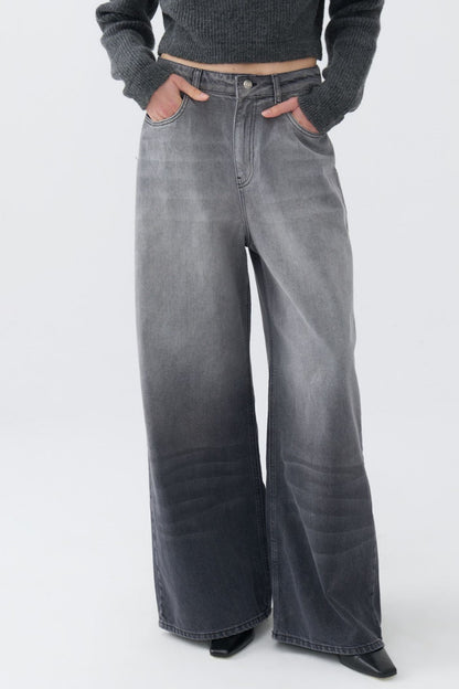 Wide Leg Gradient Jeans