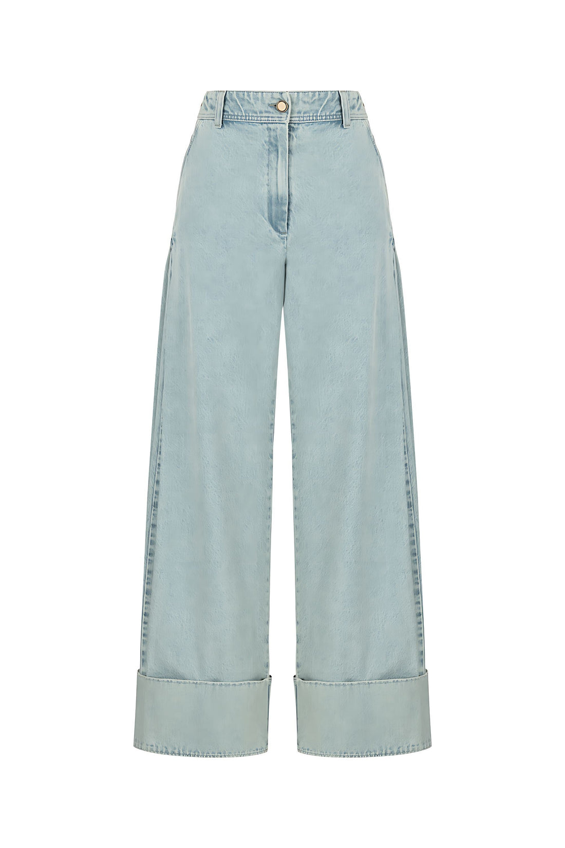 High Waist Double-Leg Jeans