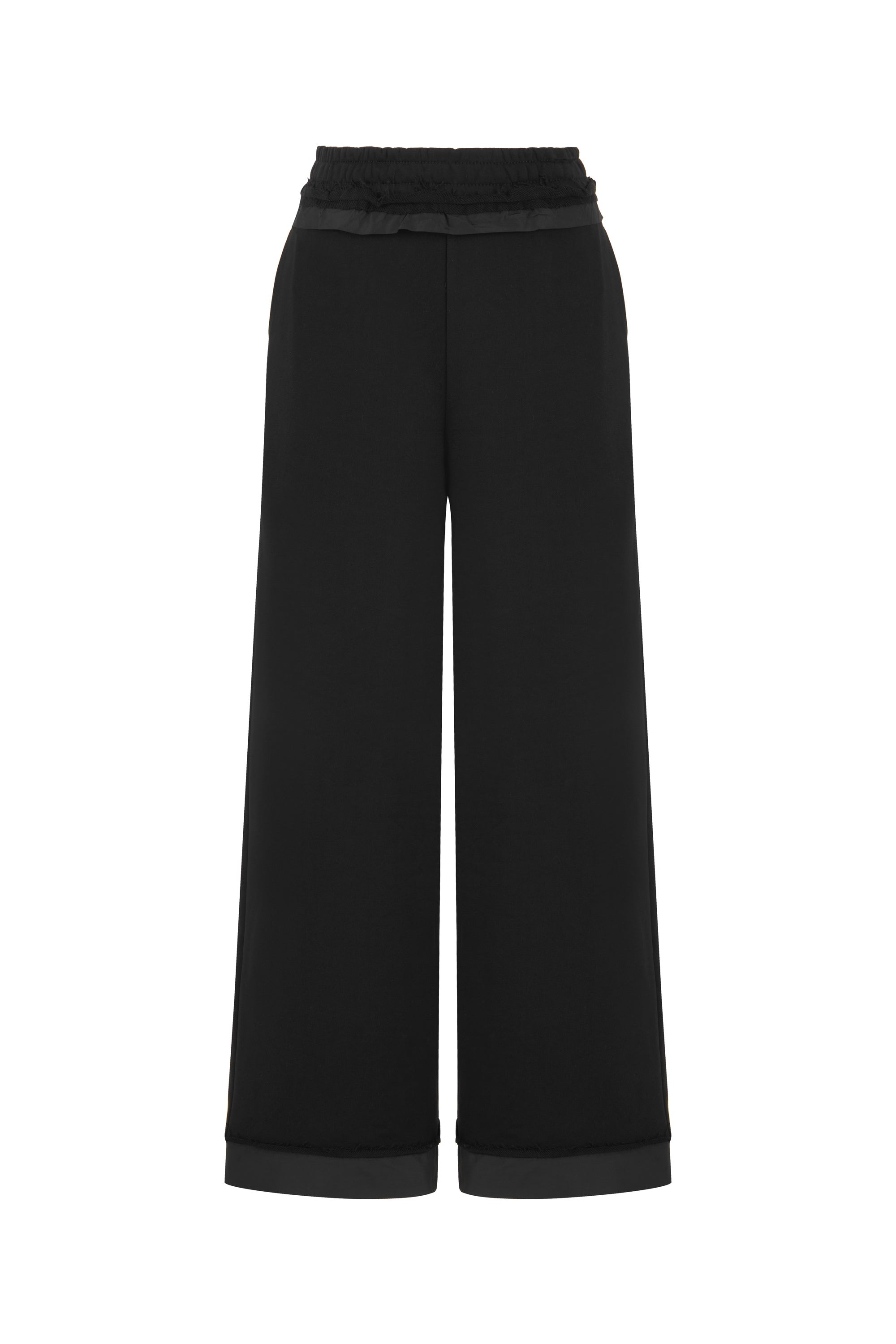 Wide-Leg Pants with Elastic Waistband