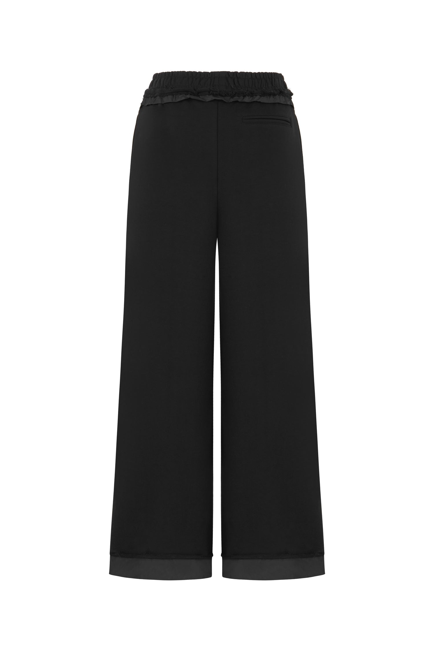 Wide-Leg Pants with Elastic Waistband