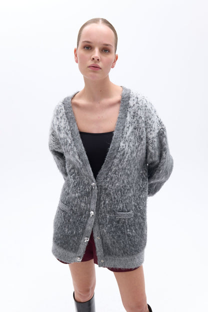 Gradient Oversized Cardigan