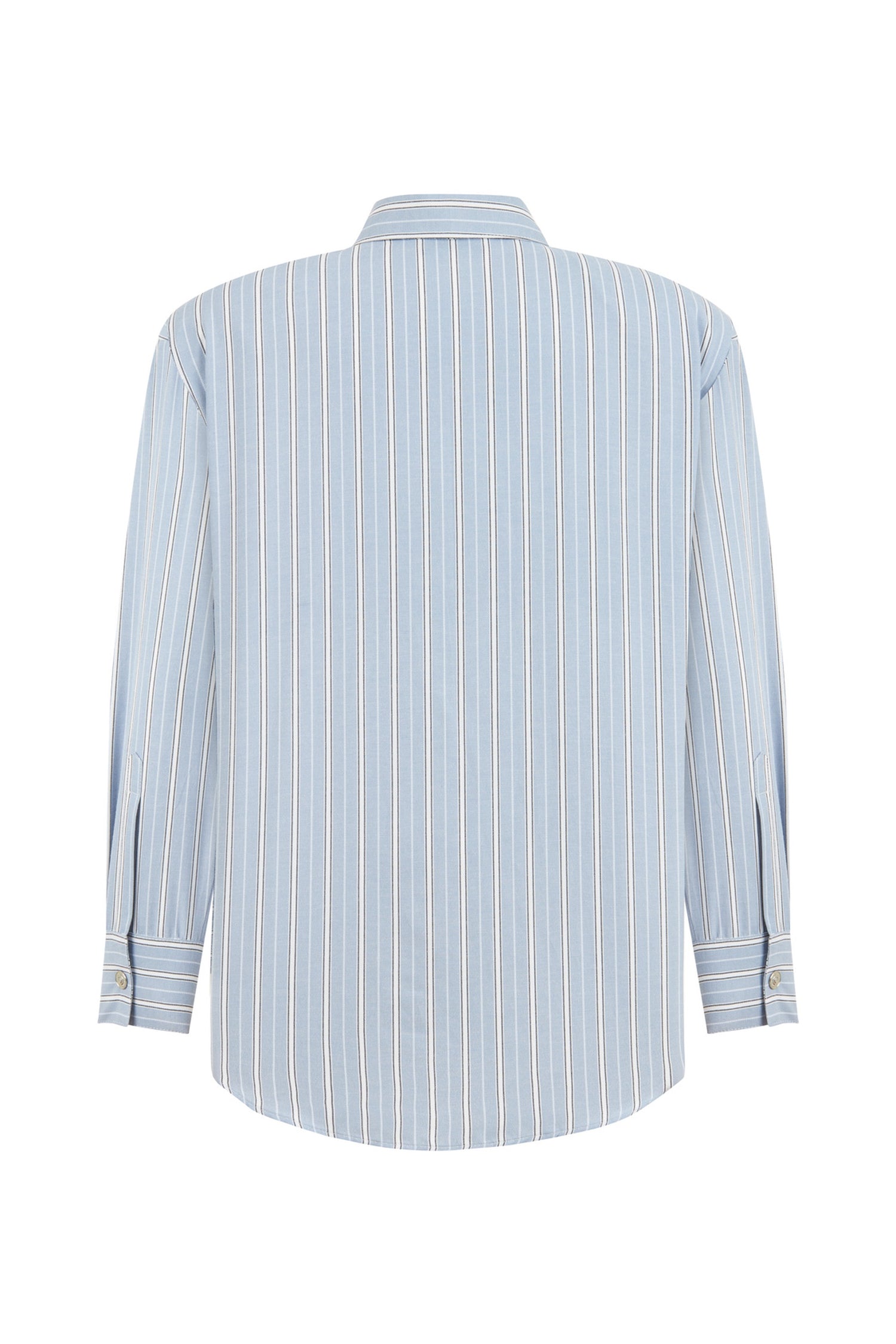 Striped Shirt with Shoulder Pad