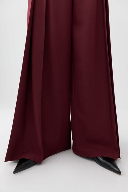 Pleated High-Waisted Pants