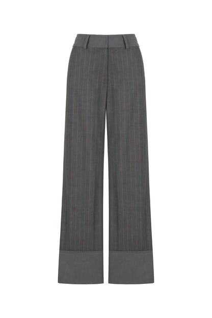 High Waist Striped Pants