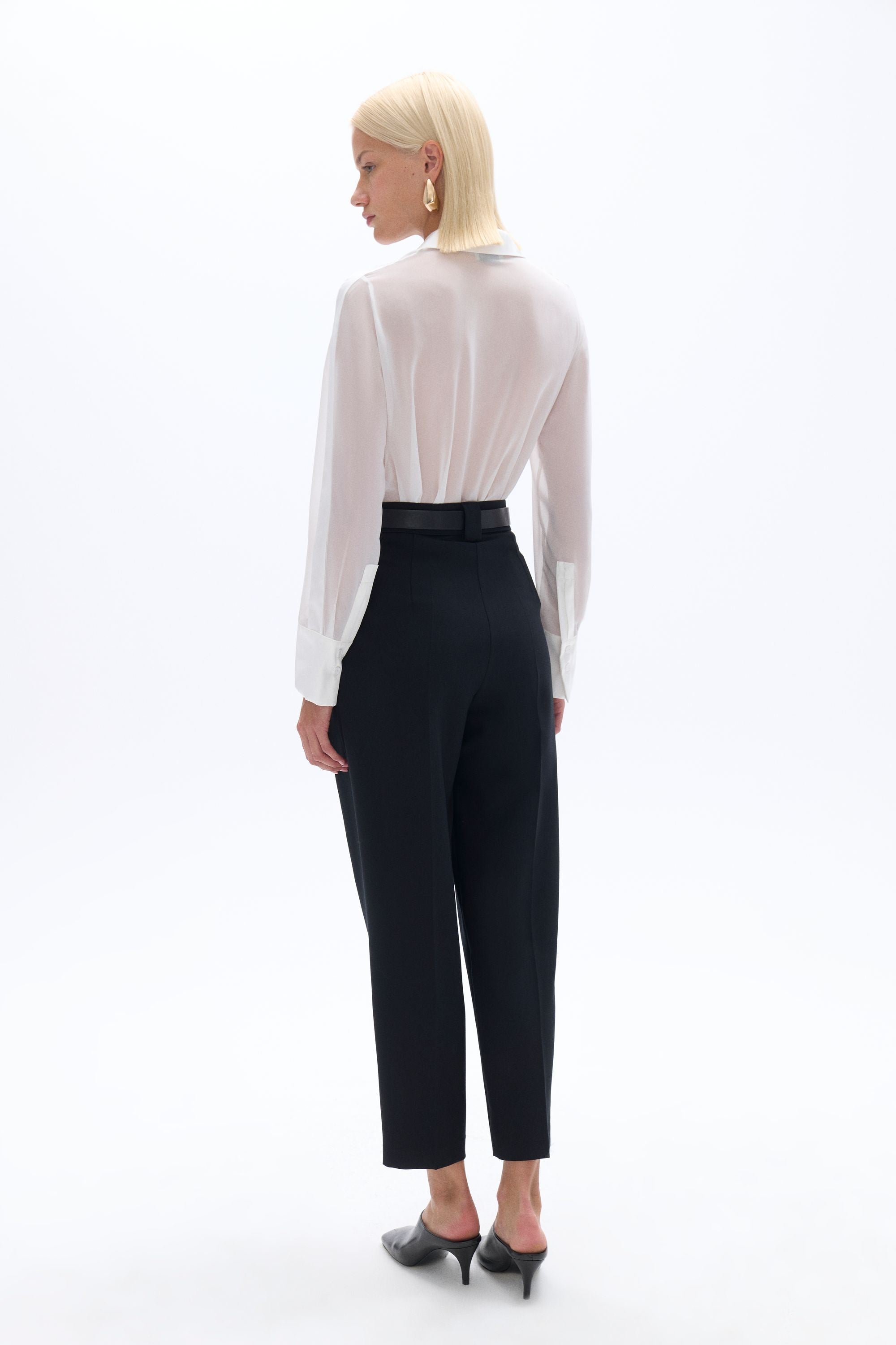 High Waist Pleated Pants