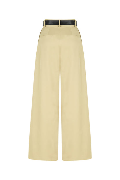 High Waist Pleated Pants