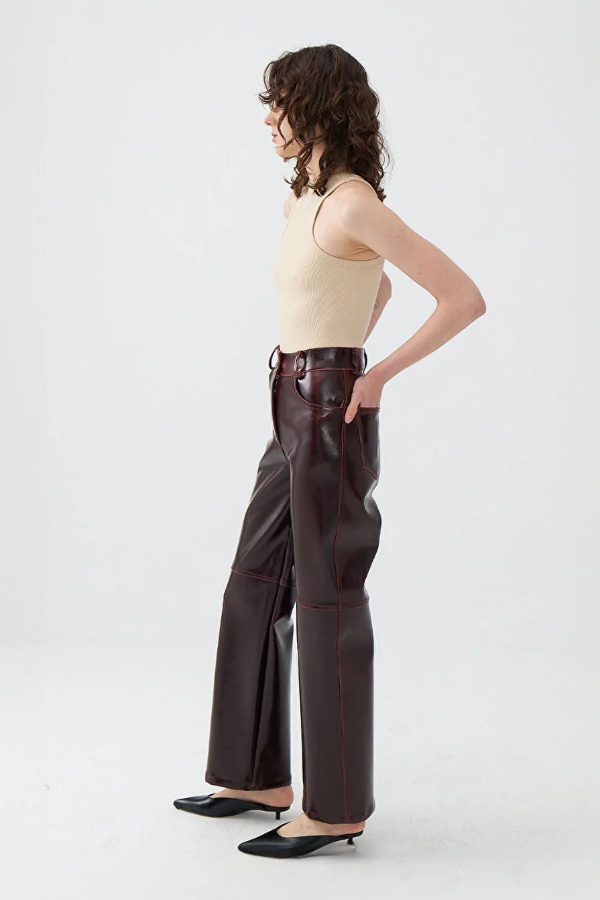 Faux Leather Pants