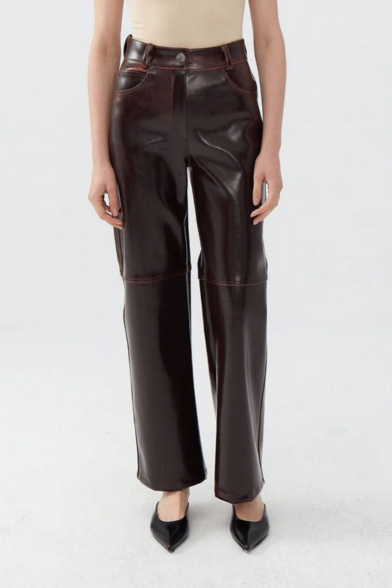 Faux Leather Pants