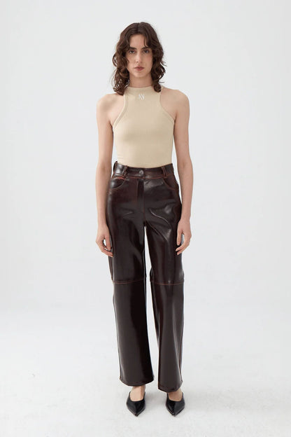 Faux Leather Pants