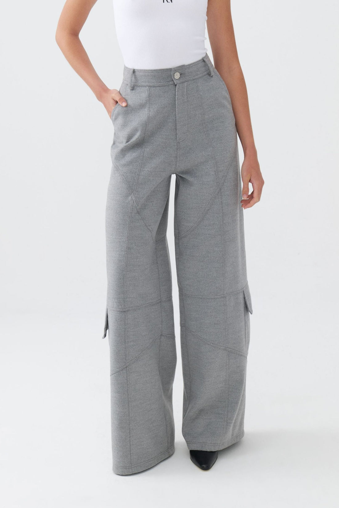 High Waisted Cargo Pants