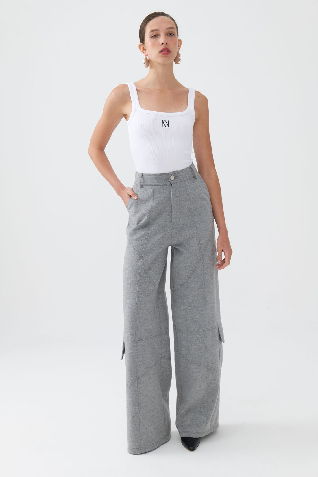 High Waisted Cargo Pants