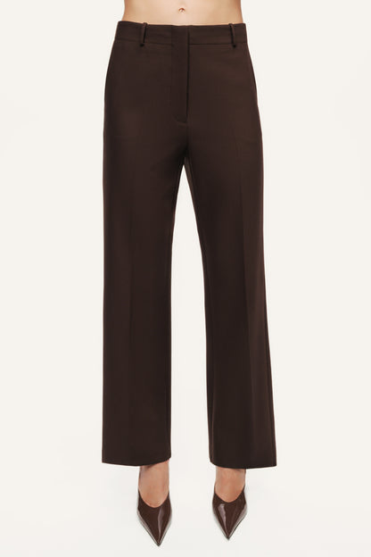 Classic Mid-Rise Tailored Pants