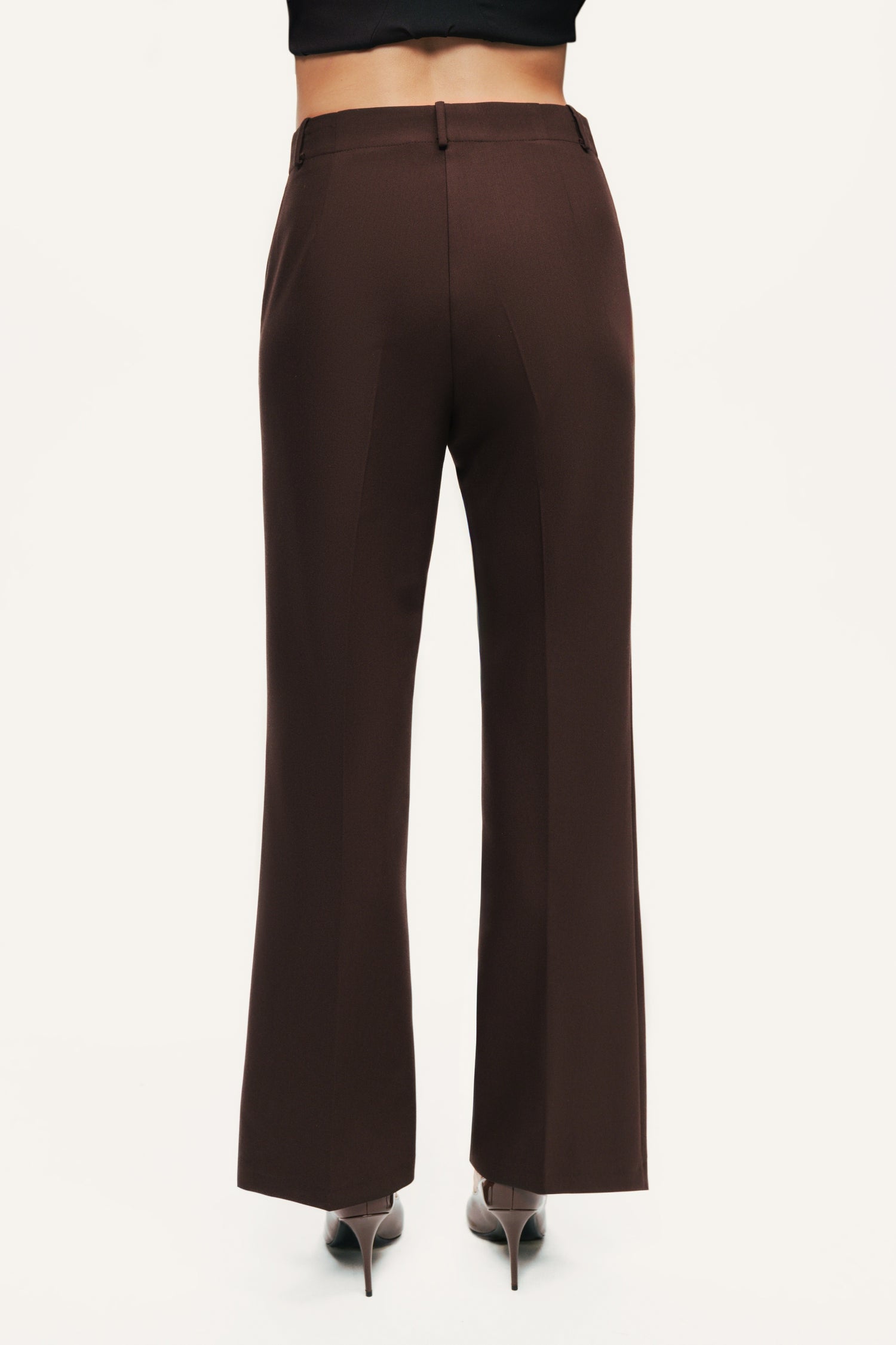Classic Mid-Rise Tailored Pants