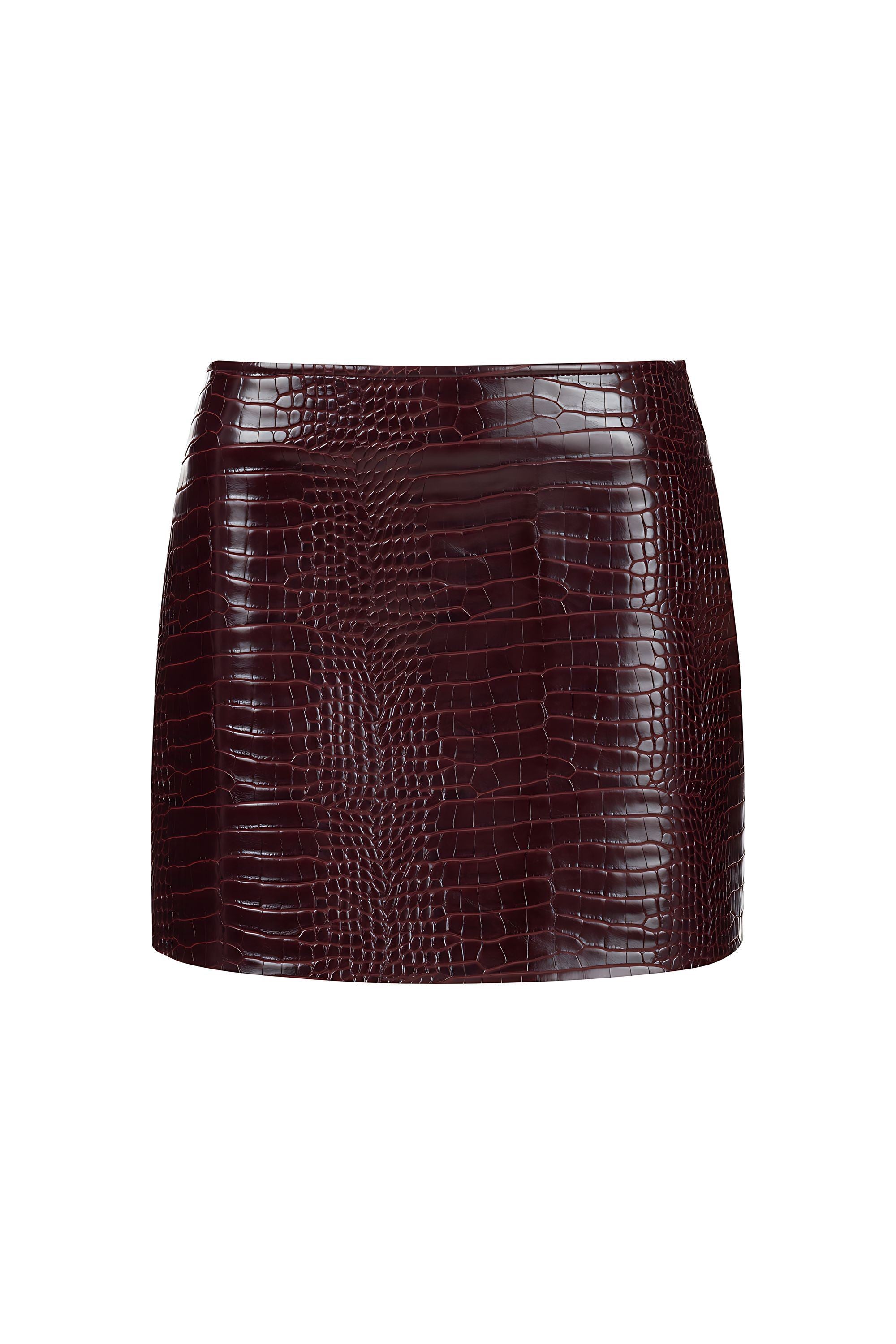 Faux Leather Mini Skirt