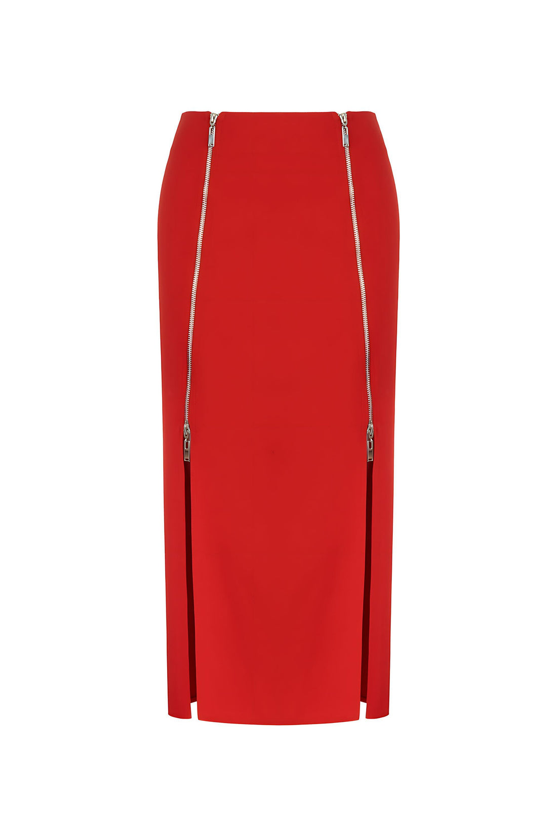 Pencil Skirt with Zipper Design (Final Sale)