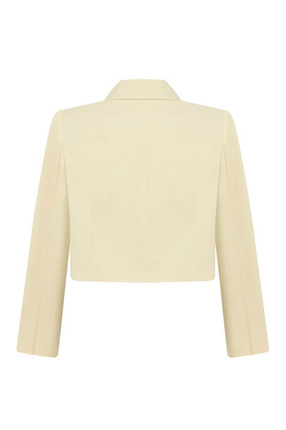 Shoulder Pad Crop Jacket